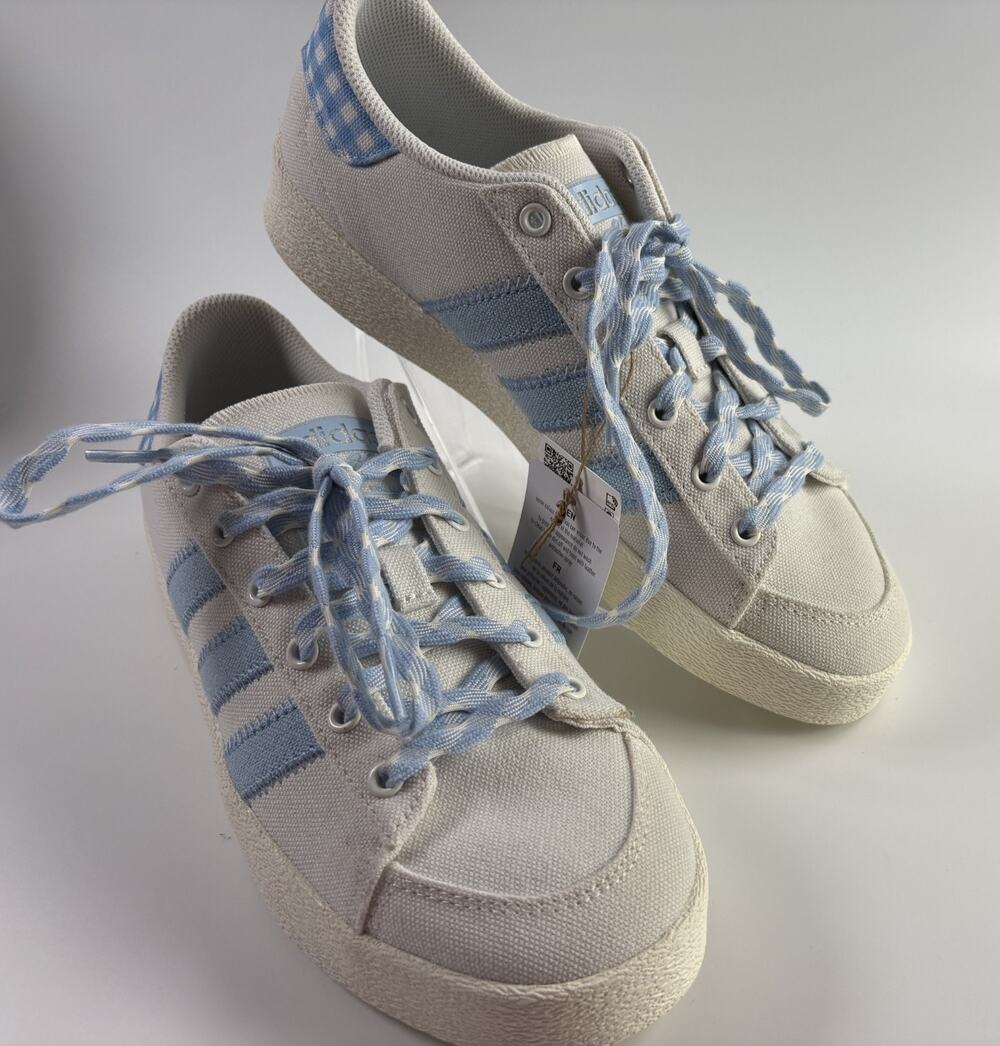 Adidas Jump Hook Low Off White Women's Canvas Basketball Sneakers Size 8